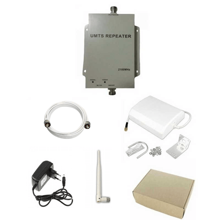3G Mobile Signal Booster EE O2 Vodafone Three Indoor Coverage 250m2 Mobile Signal Amplifier UK Mobile Signal Booster Improve Mobile Reception Cellular Signal Booster Boost 3G Signal