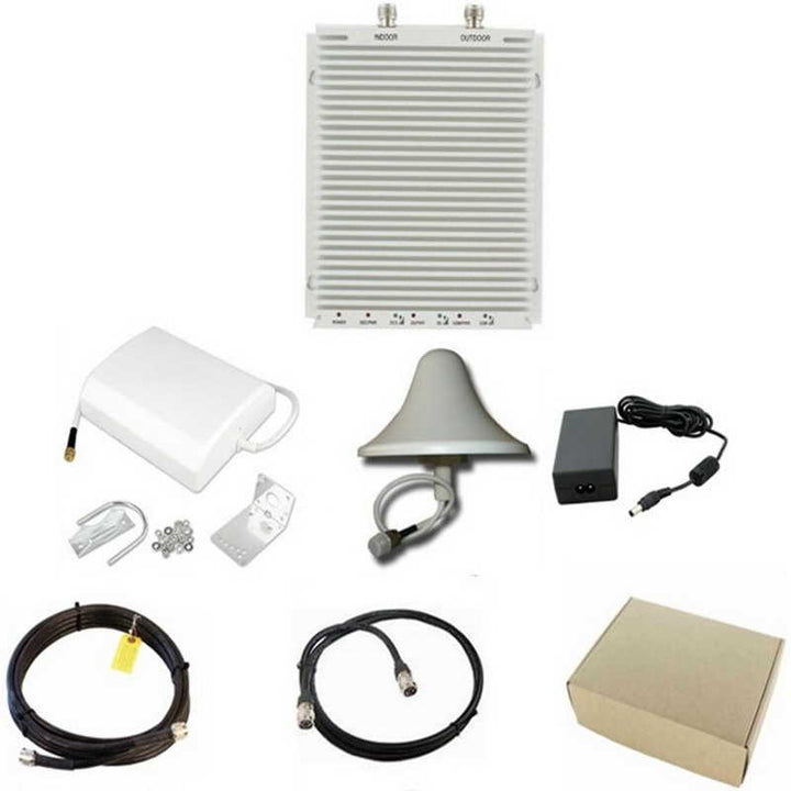 Calls & 3G & 4G LTE - 250m2 (Play/Virgin Mobile/RedBull Mobile/Heyah/Nju Mobile) Mobile Phone Signal Booster